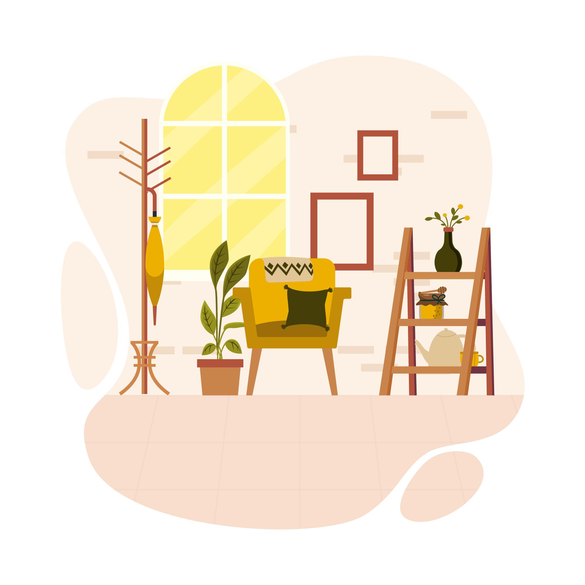 interieur illustratie